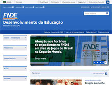 Tablet Screenshot of fnde.gov.br